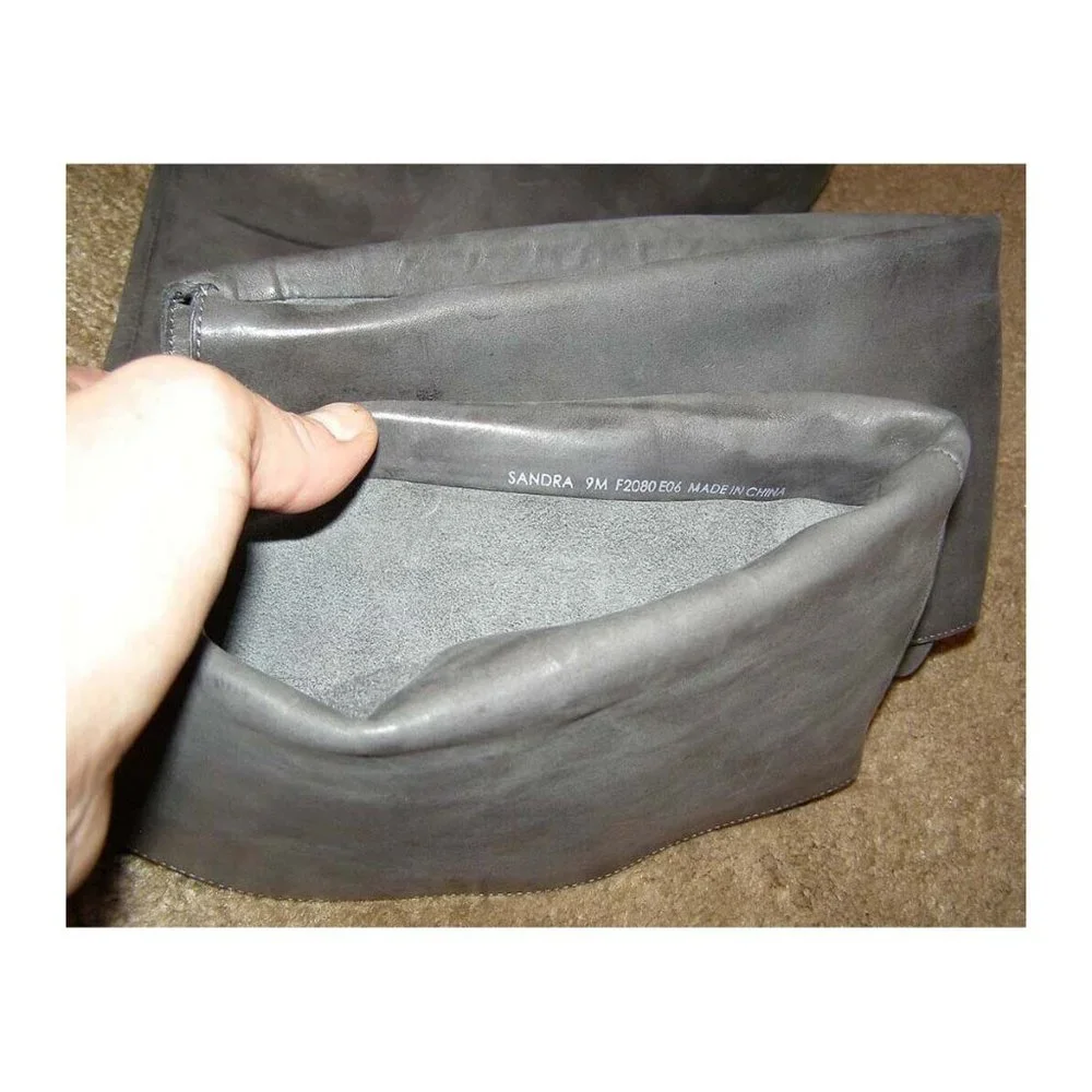 Over the Knee Calvin Klein sz 9 Gray Leather Boots